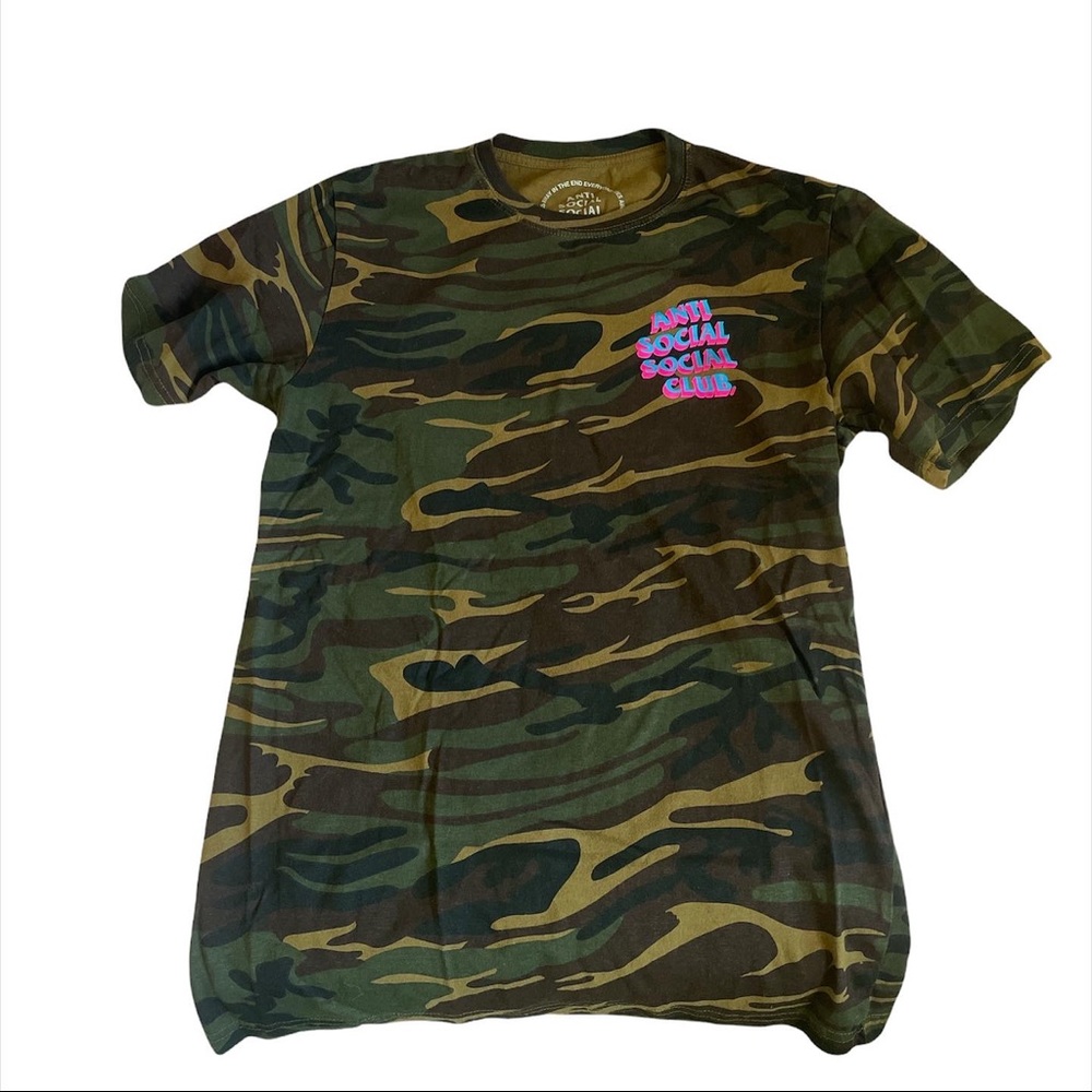 anti social social club camo tee